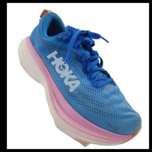 HOKA Bondi 8 Women’s Running Shoes Coastal Sky Blue Size 8B No Insoles